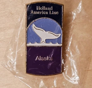 Holland America Alaska Pin Purple Enamel Whale Tail Travel Cruise Line - Picture 1 of 2