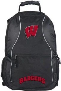 Officially Licensed NFL "Phenom" Backpack, Black, 19" Wisconsin Badgers - Picture 1 of 1
