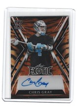 2023 Leaf Exotic Multi-Sport Rookies Chris Gray Tiger Prismatic Auto BA-CG1 4/5
