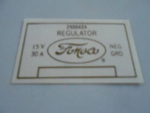1958-61 Reproduction Ford Products Voltage Regulator Decal - Picture 1 of 1