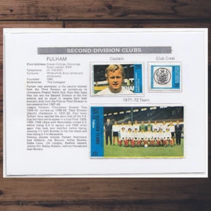 FULHAM Sun Soccer Stamps 1971-72 - Picture 1 of 2