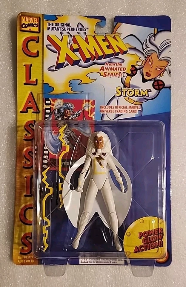 Marvel X-men Classics Animated Series Storm Power Glow Action C7 1995 ToyBiz CBP