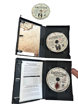 Elder Scrolls IV Lot Oblivion (Disk Only) Shivering Isles Knights Of The Nine PC - Image 1 of 4