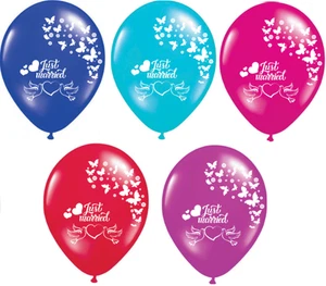PALLONCINI PALLONCINI APPENA SPOSATI PICCIONE 12" PREMIUM ELIO PERLATO FESTA MATRIMONIO - Foto 1 di 7