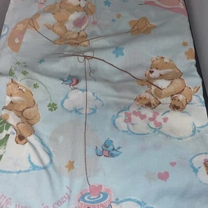 Vintage 1982 Care Bears Twin flaches Bettlaken Made in USA - Bild 1 von 1