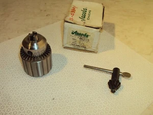 Jacobs 2BA3/8 0-3/8" Capacity 3/8-24 Mount Drill Chuck w/ Used Key 06219 - Picture 1 of 6