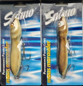 Lure Set 2x Salmo Maas Marauder Junior 13cm Topwater Wobbler Stickbait - Bild 1 von 2