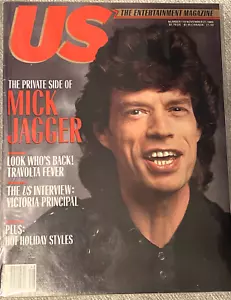 US Magazine ~ Mick Jagger (Rolling Stones) ~ November 1989 ~ No Label NEW - Picture 1 of 1