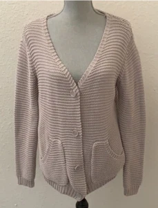 Melierte Bordeaux Anthropologie Strickjacke Pullover Gr. Small S TOP - Bild 1 von 8