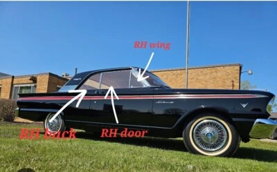 Ford Fairlane 500 1963 deportivo cupé ventanas de vidrio 2 puertas techo rígido Foto 1 de 4