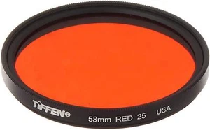 Tiffen 58mm Red Camera Lens Filter for Dramatic Black and White Photography - Picture 1 of 1