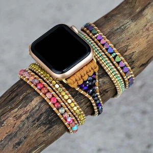 38/40 mm Bohemian Beads Uhrenarmband Armband für Apple iWatch SE Series 6 5 4 3 - Bild 1 von 5