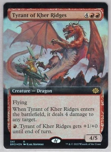 1x Tyrant of Kher Ridges *Extended Art Foil* - The Brothers' War - Near Mint - Imagen 1 de 1