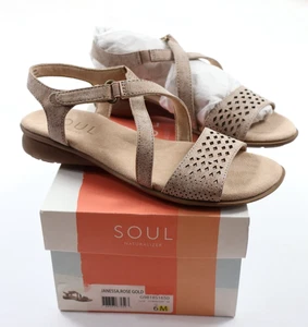 Soul Naturalizer JANESSA Damen 6M Sandalen Riemchen perforiert rosegold NEU - Bild 1 von 8