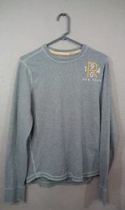 Ruehl No. 925 Men Large VTG Gray Pullover LOGO Long Sleeve Crew Neck Preppy City - Picture 1 of 8