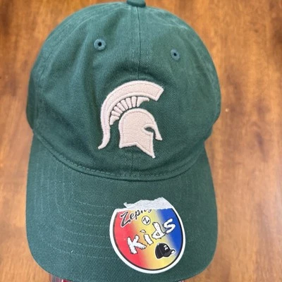 Vintage Michigan State Spartans Hat Youth Strapback One Size Zephyr NCAA Green - Image 1 of 4