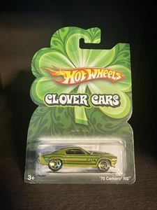 2009 Hotwheels Clover Cars grün '70 Camaro RS (Blister) - Bild 1 von 2