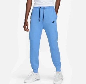 Nike Sportswear Tech Fleece Pants polar blue Joggers Mens Size L FB8002 450 - Picture 1 of 2