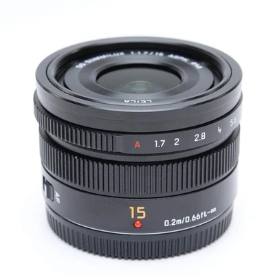 Panasonic LEICA DG SUMMILUX 15mm F/1.7 ASPH. Black (MFT) #166 - Image 1 of 4