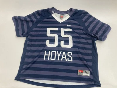 Джерси Georgetown Hoyas Nike официальная полоса синяя лакро No55 большая - Изображение 1 из 4