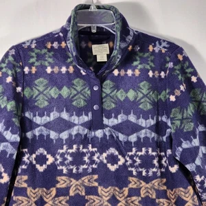 Telluride Clothing Co  Pullover Jacket 1/4 Snap Fleece Gonia Tribal Jacket Aztec - Picture 1 of 16
