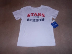 NEW, TODDLER BOYS STARS AND STRIPES T-SHIRT, SIZE 5T - Picture 1 of 2
