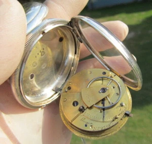 ANTIKE 800 SILBER SPITZANKER TASCHENUHR  POCKET WATCH SPZ-4 - Bild 1 von 12