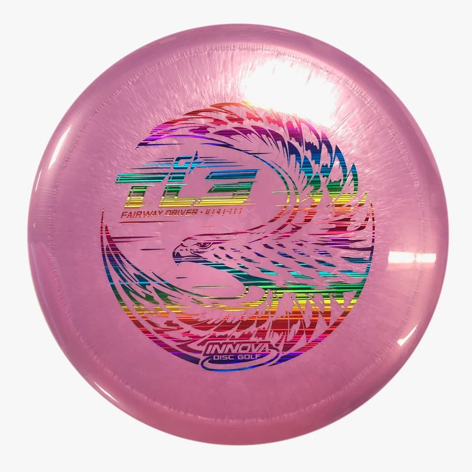 DISC GOLF INNOVA GSTAR TL3 FAIRWAY DRIVER STRAIGHT 170g PURPLE W/ RAINBOW FOIL - Image 1 of 1