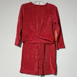 Wonder Nation Baby Girl Red 2 Piece Outfit Size 3T. NWT! Valentine’s, Christmas. - Picture 1 of 7