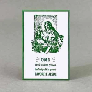 OMG White Jesus - Funny Fridge Magnet  - Picture 1 of 1