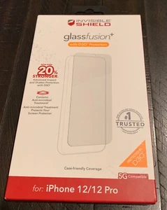 ZAGG Invisible Shield Fusion+ D30 for iPhone 12 / 12 Pro (6.1") , Antimicrobia - Photo 1 sur 2