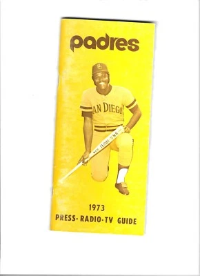 1973 San Diego Padres MLB Media/Press guide EXCELLENT Nate Colbert cov - Image 1 of 2