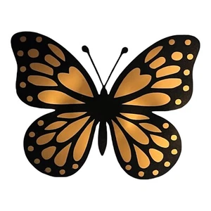Self Adhesive Gold Foil Sticker Butterfly Design Thermos Hardhat Laptop Binder - Picture 1 of 3