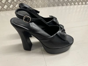 Demonia Dolly 29 black platform sandals UK8 US11 - Picture 1 of 5