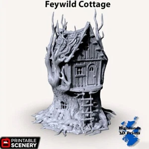 Feywild Cottage Scatter Terrain Mesa Juegos DnD Impresión 3D 32/28/20/15/10 - Imagen 1 de 8