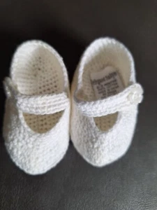 elegant baby Booties 0-3 Months 100% Cotton - Picture 1 of 7