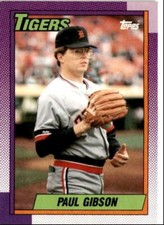1990 Topps Baseball Cards Paul Gibson Detroit Tigers #11