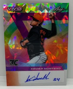 KEIDER MONTERO 2024 Leaf Vivid Baseball Cracked Ice AUTO 1/3 DETROIT TIGERS MLB - Picture 1 of 2