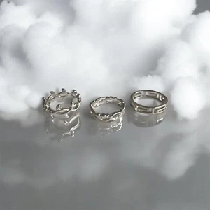 6 Vintage Rings Set Silver - Picture 1 of 2