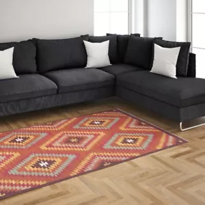 Modern Cotton Wool Area Rugs Carpet Handmade Rectangle Patio Floor Rug 200x140cm - Picture 1 of 10