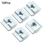 10Pcs Carbon Steel Sliding T Nuts Zinc Plated Slide in Nuts