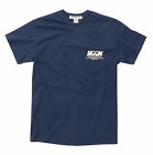 T-shirt homme Mooneyes Fly with Moon bleu marine Hot Rod coton TM006NY