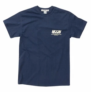Men's Mooneyes Fly with Moon Navy Blue Hot Rod T-Shirt Cotton TM006NY - Picture 1 of 6