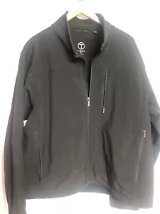 T-Tech by Tumi Black Water Resistant Soft Shell Fleece Lined Jacket Men’s 2XL - Picture 1 of 6