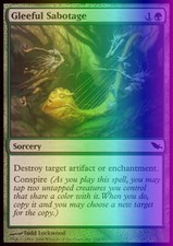 Magic the Gathering MTG Gleeful Sabotage (116) Shadowmoor   LP FOIL