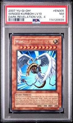 2007 YU-GI-OH! DARK REVELATION VOL. 4 #EN005 WINGED KURIBOH LV10 PSA 7 - Image 1 of 2