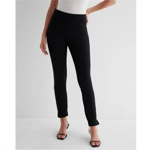 Express Columnist Curvy Skinny High Rise Black Ankle Ponte Knit Pants Size 10 - Picture 1 of 12