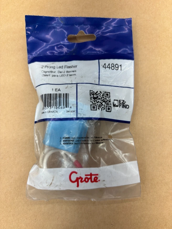 Grote 44891 Flasher 2 Pin Blue Turn Signal Control Replacement Part - Image 1 of 4