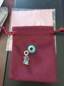 Pandora Lilo & Stitch Fantasyland Castle Dangle Charm mit Etui + Bonus Blue Bead - Bild 1 von 17