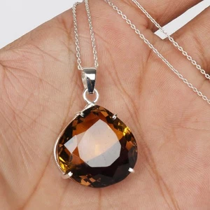 80 Ct. Pear Cut Ametrine 925 Sterling Silver Pendants For Mother's Day - Picture 1 of 5